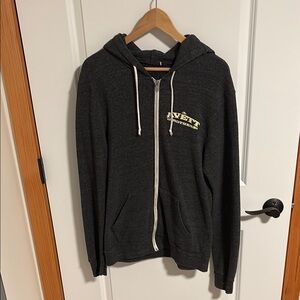 Avett Bros Charcoal Gray Hoodie.  Very cool merch!